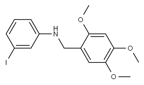 3-iodo-N-[(2,4,5-trimethoxyphenyl)methyl]aniline