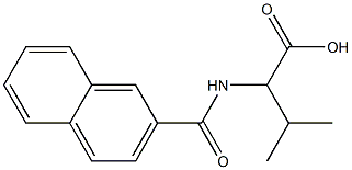 3-methyl-2-(2-naphthoylamino)butanoic acid Structure