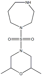 4-(1,4-diazepane-1-sulfonyl)-2,6-dimethylmorpholine Structure