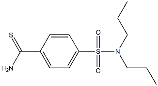 4-(dipropylsulfamoyl)benzene-1-carbothioamide Structure