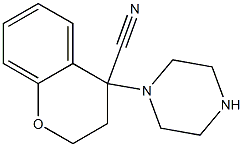 4-(piperazin-1-yl)-3,4-dihydro-2H-1-benzopyran-4-carbonitrile