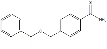4-[(1-phenylethoxy)methyl]benzenecarbothioamide