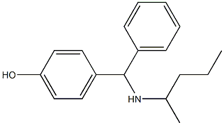 4-[(pentan-2-ylamino)(phenyl)methyl]phenol
