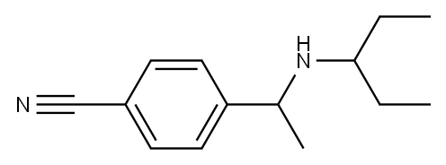 4-[1-(pentan-3-ylamino)ethyl]benzonitrile