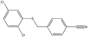 4-{[(2,5-dichlorophenyl)sulfanyl]methyl}benzonitrile