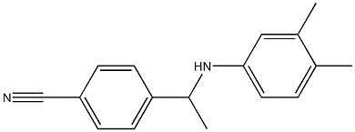 4-{1-[(3,4-dimethylphenyl)amino]ethyl}benzonitrile