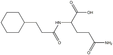 4-carbamoyl-2-(3-cyclohexylpropanamido)butanoic acid