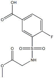 4-fluoro-3-[(2-methoxy-2-oxoethyl)sulfamoyl]benzoic acid