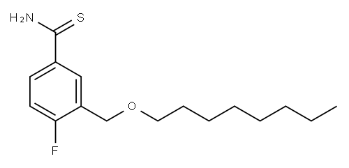 4-fluoro-3-[(octyloxy)methyl]benzene-1-carbothioamide