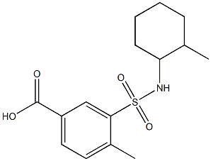 4-methyl-3-[(2-methylcyclohexyl)sulfamoyl]benzoic acid