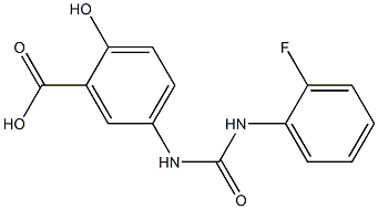 5-({[(2-fluorophenyl)amino]carbonyl}amino)-2-hydroxybenzoic acid