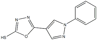 5-(1-phenyl-1H-pyrazol-4-yl)-1,3,4-oxadiazole-2-thiol