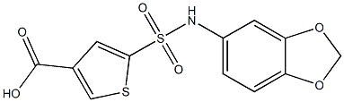 5-(2H-1,3-benzodioxol-5-ylsulfamoyl)thiophene-3-carboxylic acid