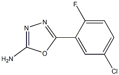 5-(5-chloro-2-fluorophenyl)-1,3,4-oxadiazol-2-amine Structure