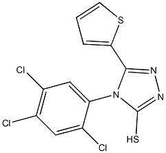 5-(thiophen-2-yl)-4-(2,4,5-trichlorophenyl)-4H-1,2,4-triazole-3-thiol