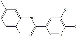 5,6-dichloro-N-(2-fluoro-5-methylphenyl)pyridine-3-carboxamide