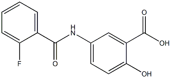 5-[(2-fluorobenzoyl)amino]-2-hydroxybenzoic acid