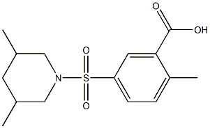 5-[(3,5-dimethylpiperidine-1-)sulfonyl]-2-methylbenzoic acid