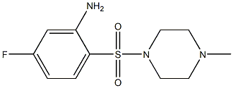 5-fluoro-2-[(4-methylpiperazine-1-)sulfonyl]aniline Struktur
