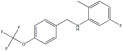 5-fluoro-2-methyl-N-{[4-(trifluoromethoxy)phenyl]methyl}aniline