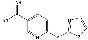 6-(1,3,4-thiadiazol-2-ylsulfanyl)pyridine-3-carboximidamide