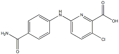 6-[(4-carbamoylphenyl)amino]-3-chloropyridine-2-carboxylic acid