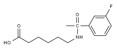 6-[1-(3-fluorophenyl)acetamido]hexanoic acid
