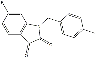 6-fluoro-1-[(4-methylphenyl)methyl]-2,3-dihydro-1H-indole-2,3-dione