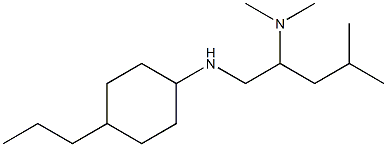 dimethyl({4-methyl-1-[(4-propylcyclohexyl)amino]pentan-2-yl})amine