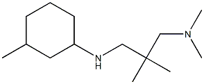 dimethyl(2-methyl-2-{[(3-methylcyclohexyl)amino]methyl}propyl)amine