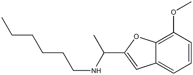hexyl[1-(7-methoxy-1-benzofuran-2-yl)ethyl]amine
