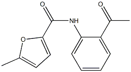 N-(2-acetylphenyl)-5-methylfuran-2-carboxamide Struktur