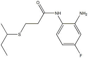 N-(2-amino-4-fluorophenyl)-3-(butan-2-ylsulfanyl)propanamide