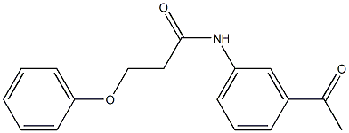 N-(3-acetylphenyl)-3-phenoxypropanamide