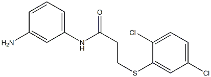 N-(3-aminophenyl)-3-[(2,5-dichlorophenyl)sulfanyl]propanamide