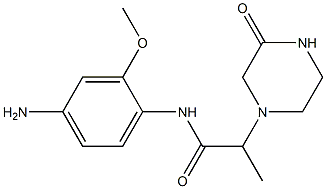 N-(4-amino-2-methoxyphenyl)-2-(3-oxopiperazin-1-yl)propanamide