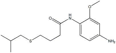 N-(4-amino-2-methoxyphenyl)-4-[(2-methylpropyl)sulfanyl]butanamide