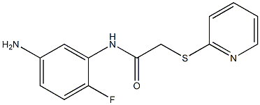 N-(5-amino-2-fluorophenyl)-2-(pyridin-2-ylsulfanyl)acetamide