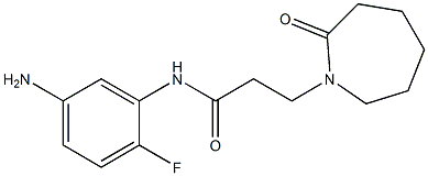 N-(5-amino-2-fluorophenyl)-3-(2-oxoazepan-1-yl)propanamide