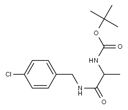 tert-butyl N-(1-{[(4-chlorophenyl)methyl]carbamoyl}ethyl)carbamate