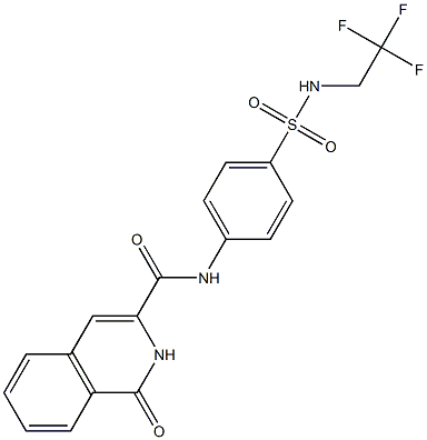 3-Isoquinolinecarboxamide,  1,2-dihydro-1-oxo-N-[4-[[(2,2,2-trifluoroethyl)amino]sulfonyl]phenyl]-