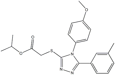 isopropyl {[4-(4-methoxyphenyl)-5-(3-methylphenyl)-4H-1,2,4-triazol-3-yl]sulfanyl}acetate