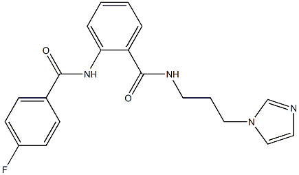 2-[(4-fluorobenzoyl)amino]-N-[3-(1H-imidazol-1-yl)propyl]benzamide