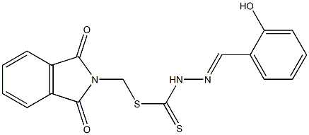 (1,3-dioxo-1,3-dihydro-2H-isoindol-2-yl)methyl 2-(2-hydroxybenzylidene)hydrazinecarbodithioate