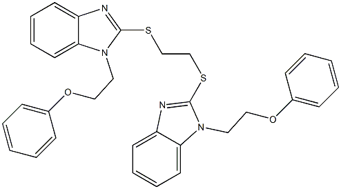 1-(2-phenoxyethyl)-2-[(2-{[1-(2-phenoxyethyl)-1H-benzimidazol-2-yl]sulfanyl}ethyl)sulfanyl]-1H-benzimidazole