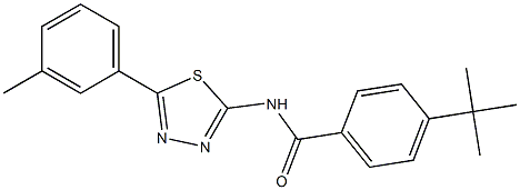 4-tert-butyl-N-[5-(3-methylphenyl)-1,3,4-thiadiazol-2-yl]benzamide