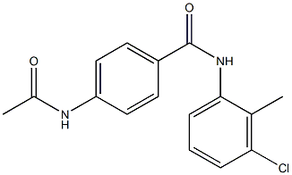 4-(acetylamino)-N-(3-chloro-2-methylphenyl)benzamide