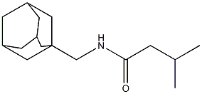 N-(1-adamantylmethyl)-3-methylbutanamide Struktur