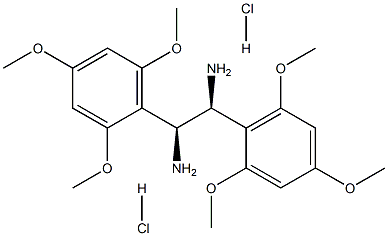 (1S,  2S)-1,2-Bis(2,4,6-trimethoxyphenyl)-1,2-ethanediamine  dihydrochloride Structure