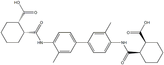 (1S,2R)-2-({[4'-({[(1R,2S)-2-carboxycyclohexyl]carbonyl}amino)-3,3'-dimethyl[1,1'-biphenyl]-4-yl]amino}carbonyl)cyclohexanecarboxylic acid